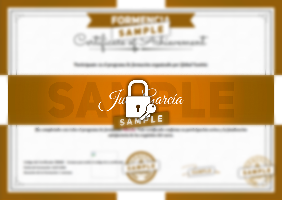 Certificado Bitcoin de Muestra